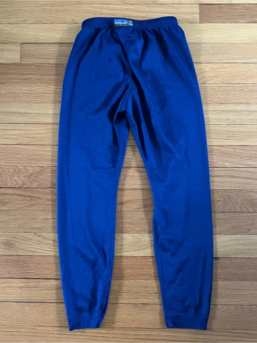 Patagonia Navy Blue Skiing Camping Outdoor Vintage Capilene Leggings Large 12